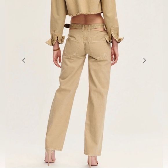 SER.O.YA Christy Low Rise Boyfriend Jean in Savannah Revolve Size 27 - Picture 3 of 10